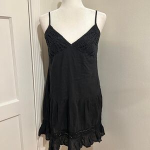 Crochet Tiered Cotton Dress